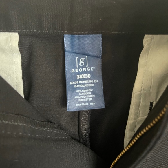 Men’s 38/30 Black George Dress Pant - Picture 2 of 2